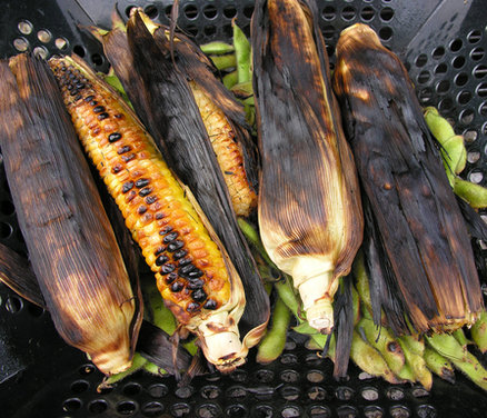 anatomy of a grilled corn salad