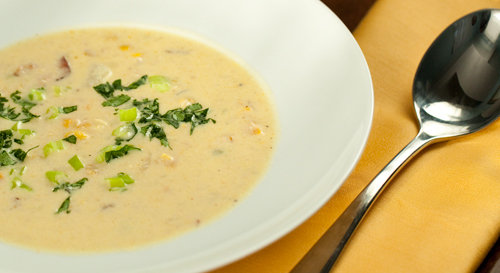 spicy summer corn chowder
