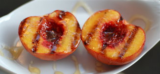 Grilled Peaches with Brown Sugar and Honey