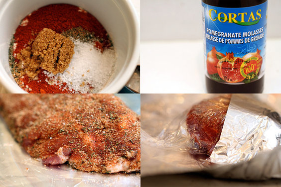 Baby Back Ribs with Pomegranate Molasses