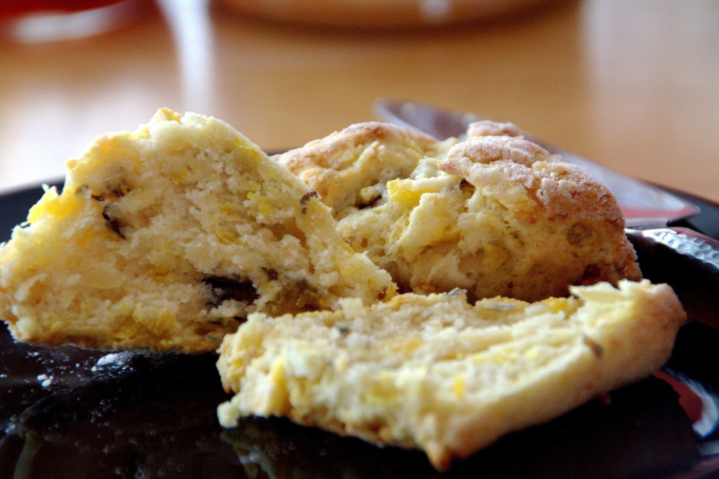 Nectarine Ginger Scones
