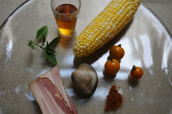Corn, Bacon, and Clam Stew