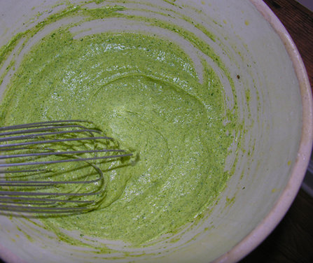 Hand-made mayo: clean, green, and cream