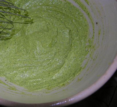 Hand-made mayo: clean, green, and cream