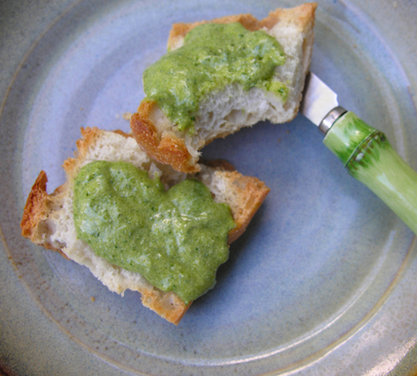 Hand-made mayo: clean, green, and cream