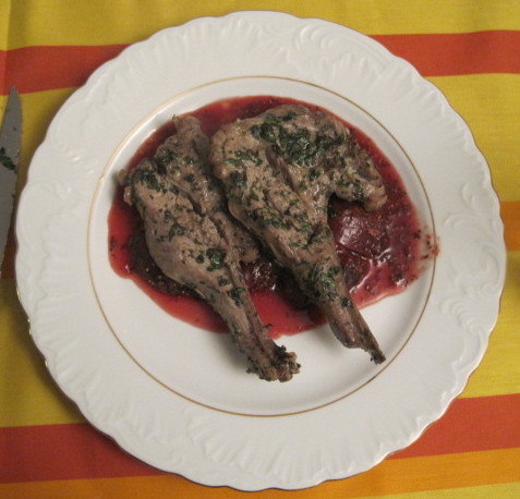 Roast Lamb with Figs
