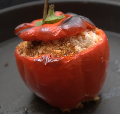 Stuffed Red  Peppers ,Creole.