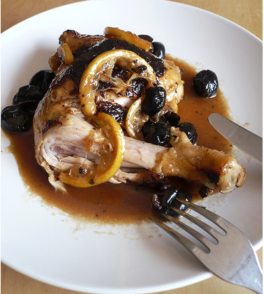 Moroccan Chicken with Olives & Preserved Lemon