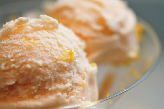 Melon-Orange Blossom Gelato