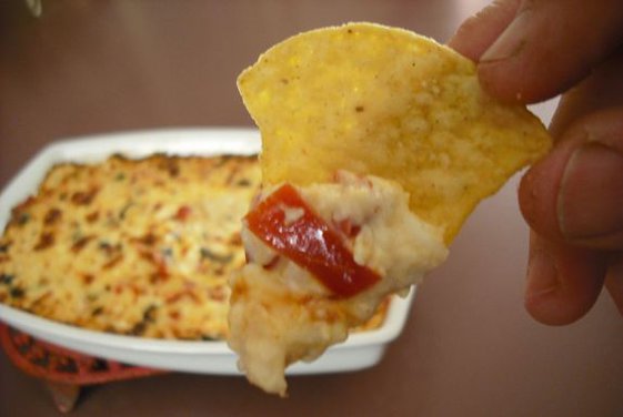 Roasted Red Pepper & Olive Baked Cheese Spread