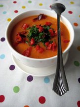 Roasted Red Pepper & Cauliflower Soup