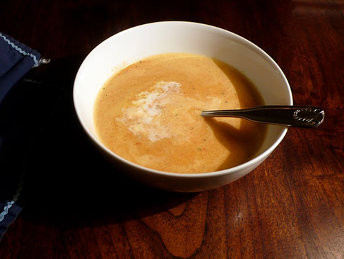 Potage Aux Poivrons Rouges (French Red Pepper Soup)