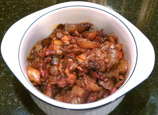 Onion and Red Pepper Confit