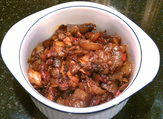 Onion and Red Pepper Confit