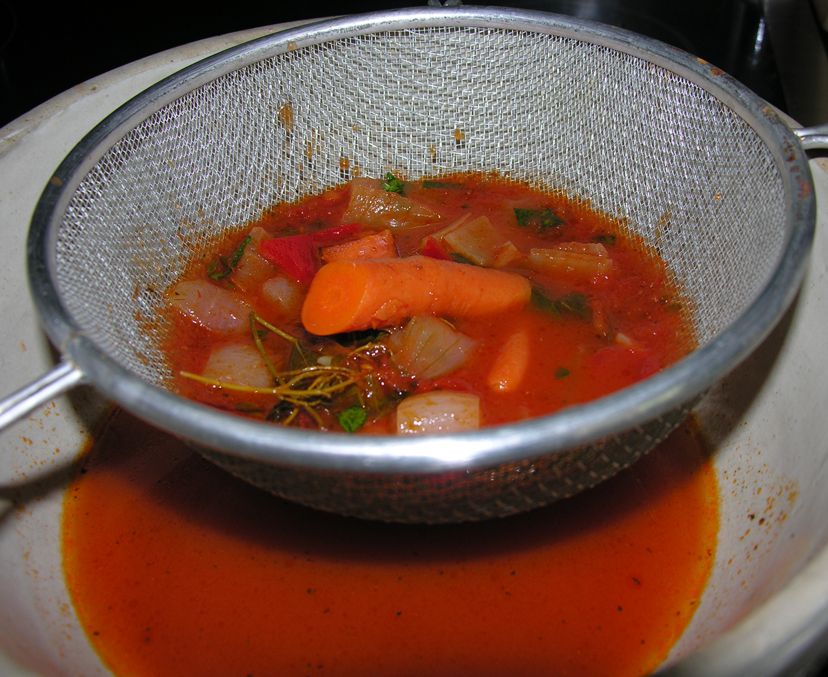 Hot paprika red pepper shorba soup with lime