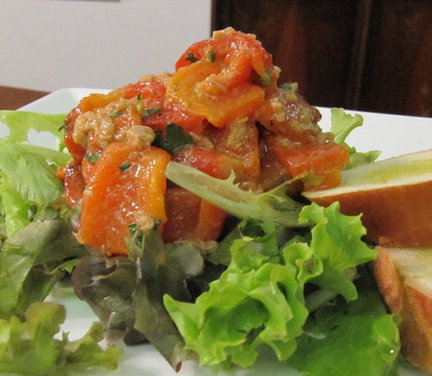Smoky and Sweet Roasted Red Pepper with Tuna