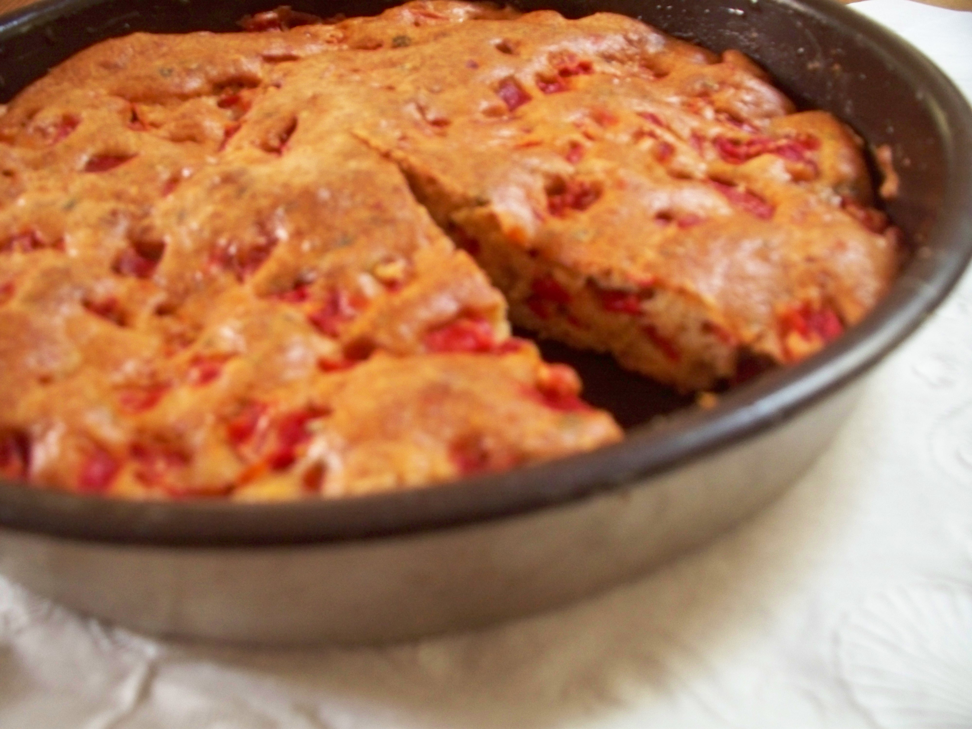 Savory Red Pepper Cake