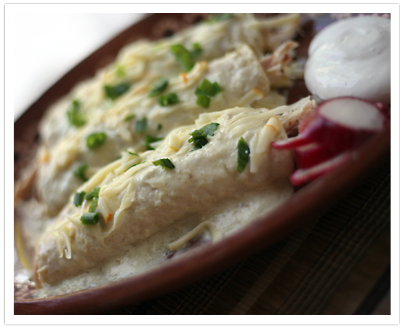 Enchiladas Verdes (Green Enchiladas)