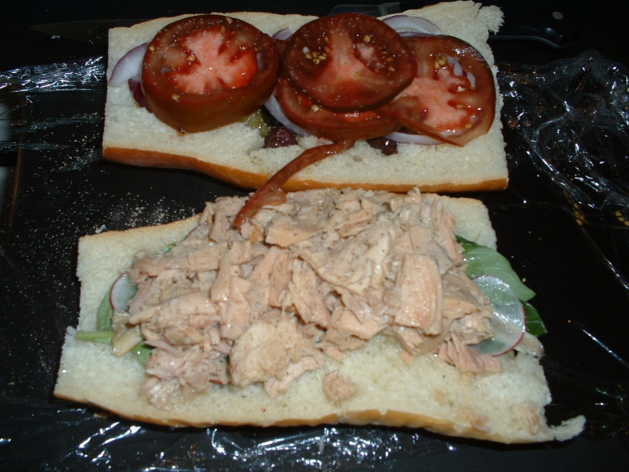 Pan Bagnat with Radish and Tuna
