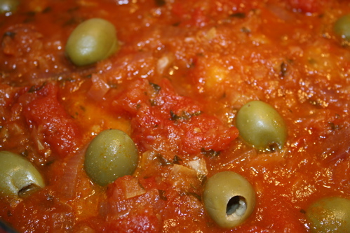 Fish Tagine with Chermoula, Preserved Lemon, and Green Olives