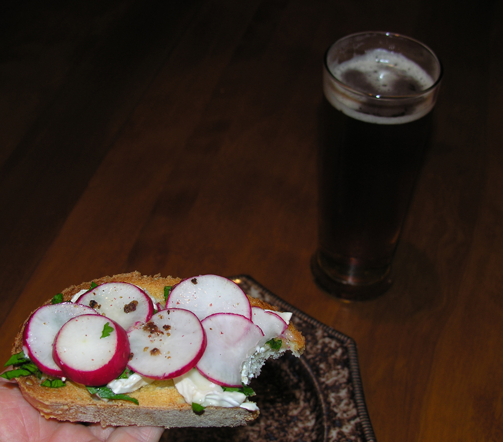 Abendbrot mit Rettich