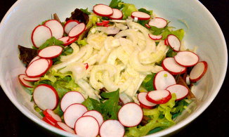 Radish Herb Salad with Tarragon Vinaigrette Dressing
