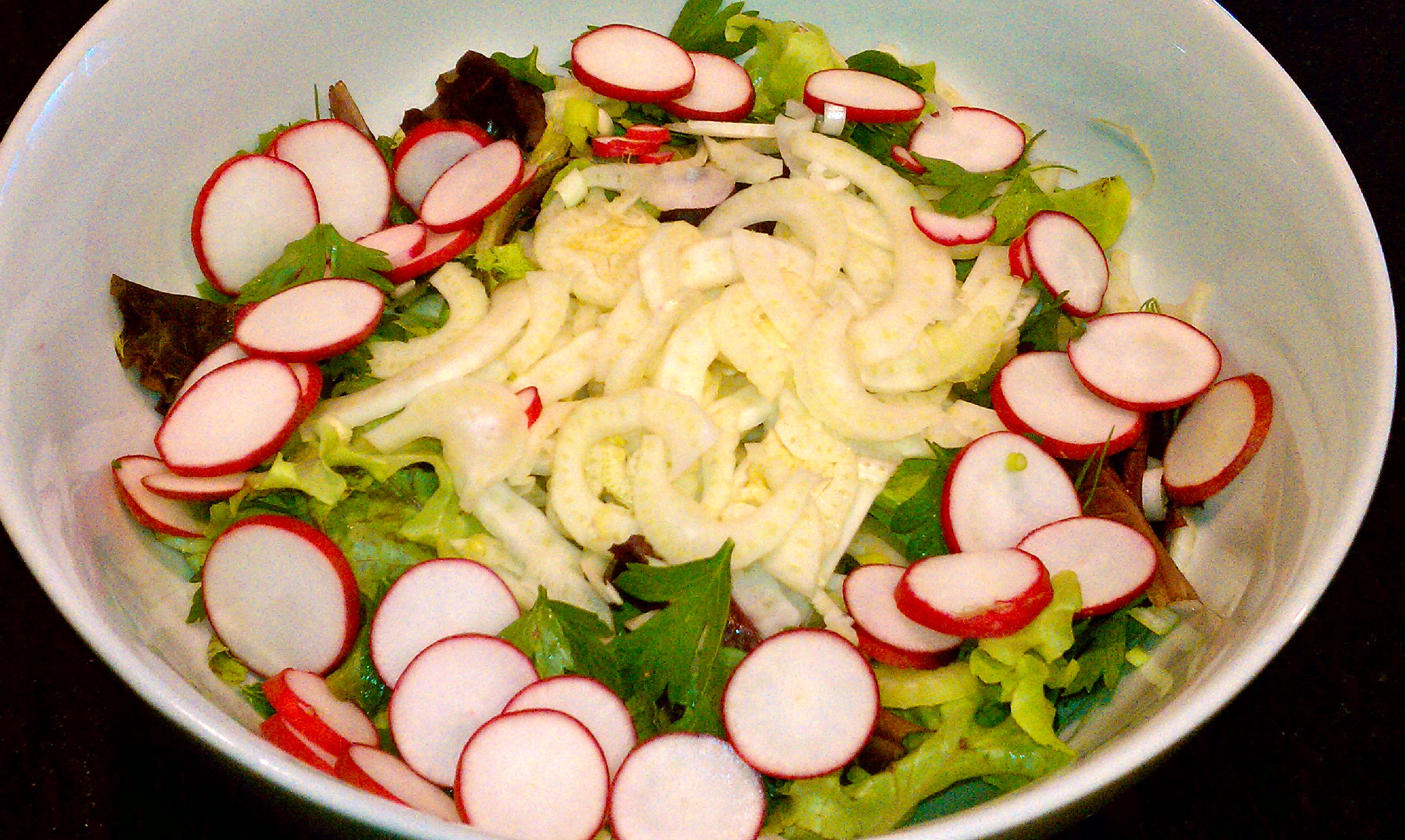 Radish Herb Salad with Tarragon Vinaigrette Dressing