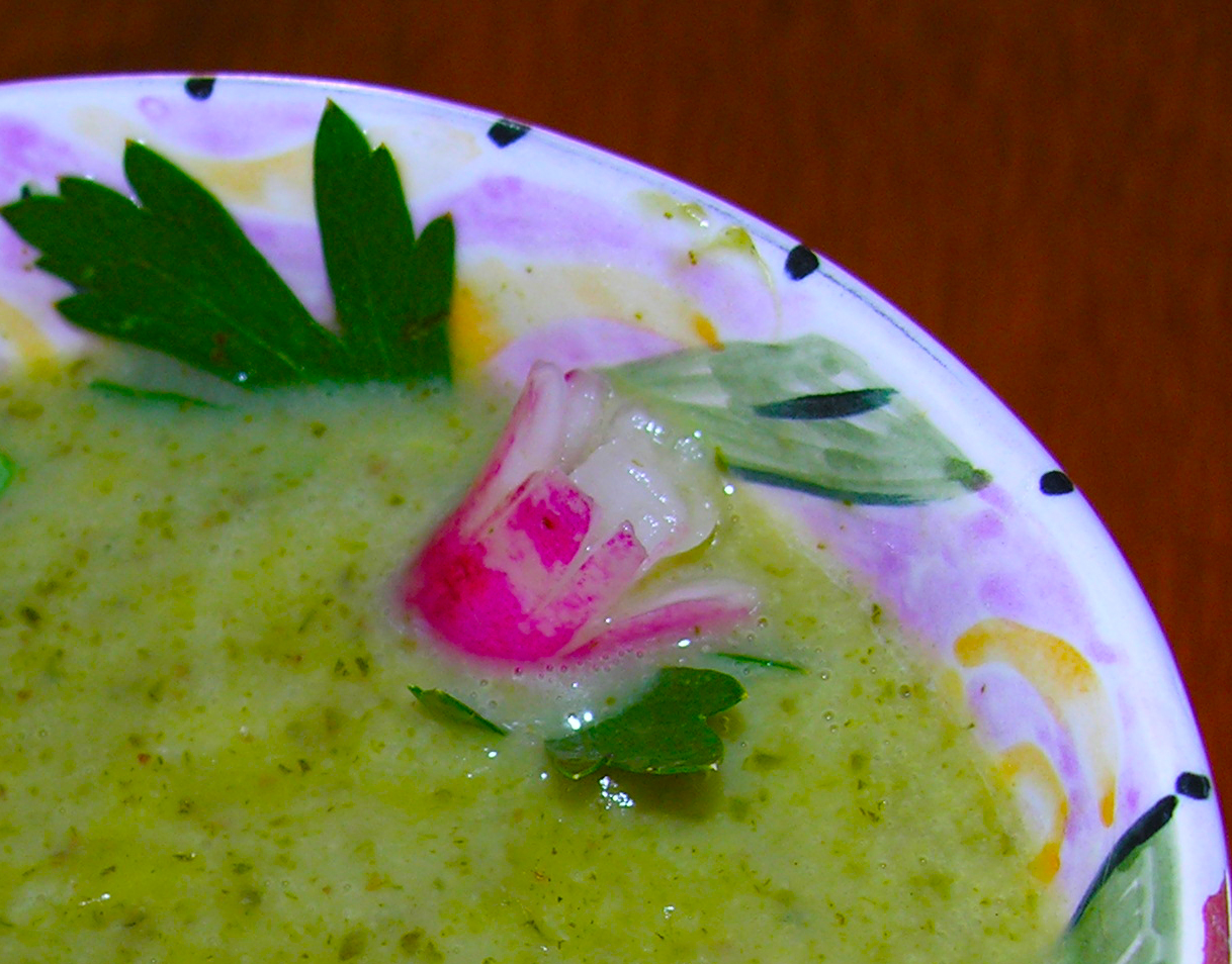 Rustic radish soup