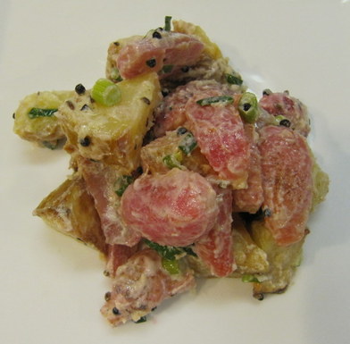 Roasted Radish and Potato Salad with Black Mustard and Cumin Seed
