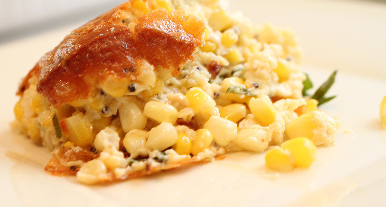 Smoky Spicy Corn Pudding