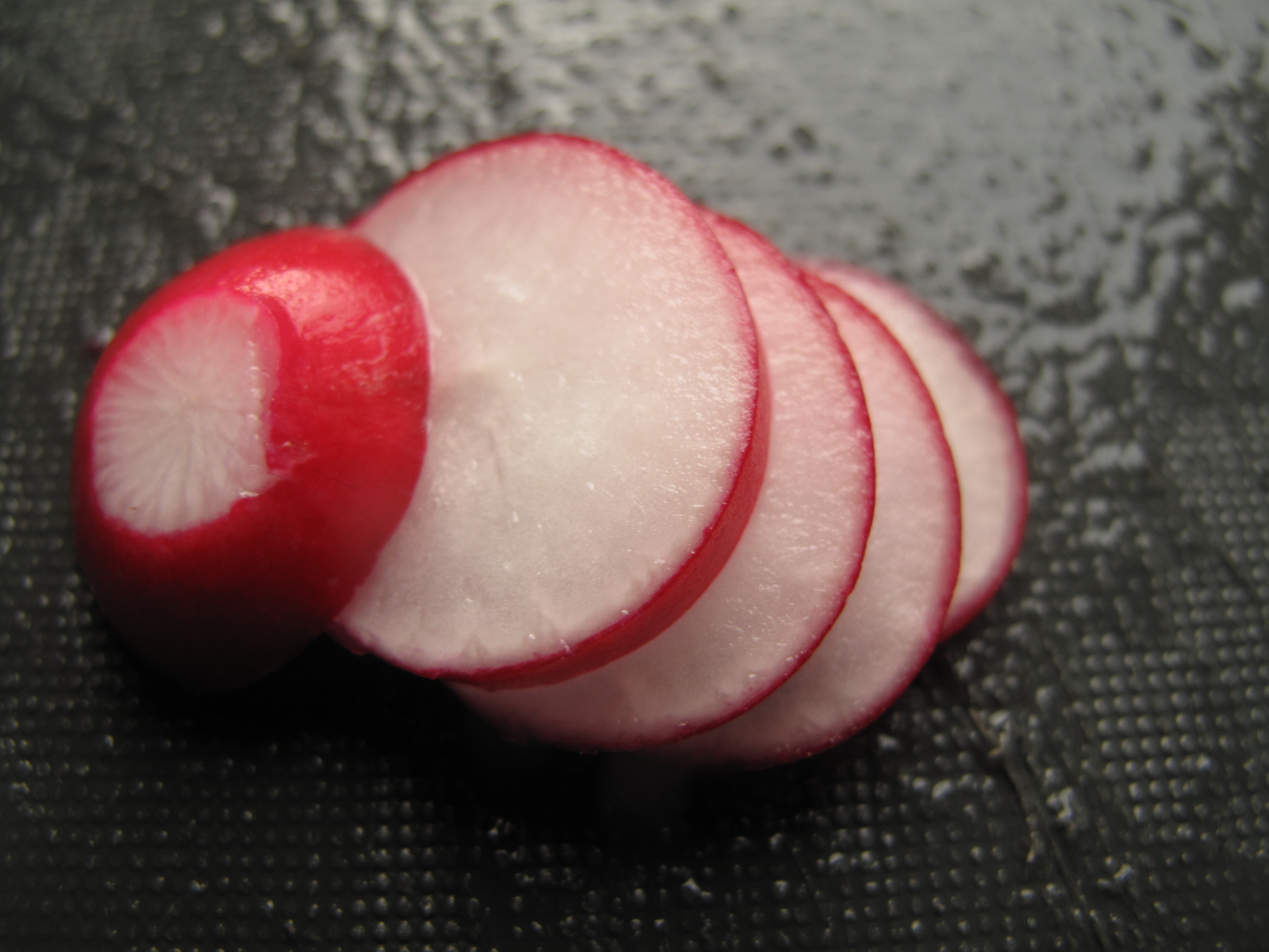 Radish Apple salad with toasted hazelnuts