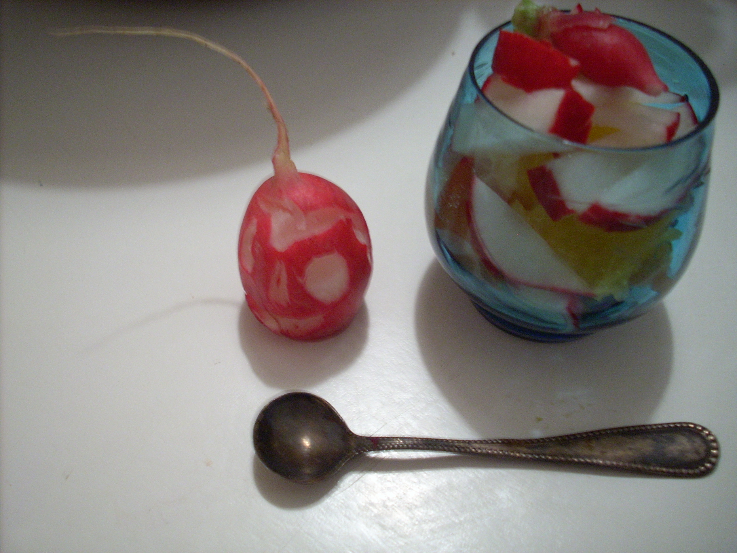 Picado de Rabana Verrine with Red Radishes