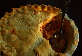 Portuguese Sausage and Clam Pie