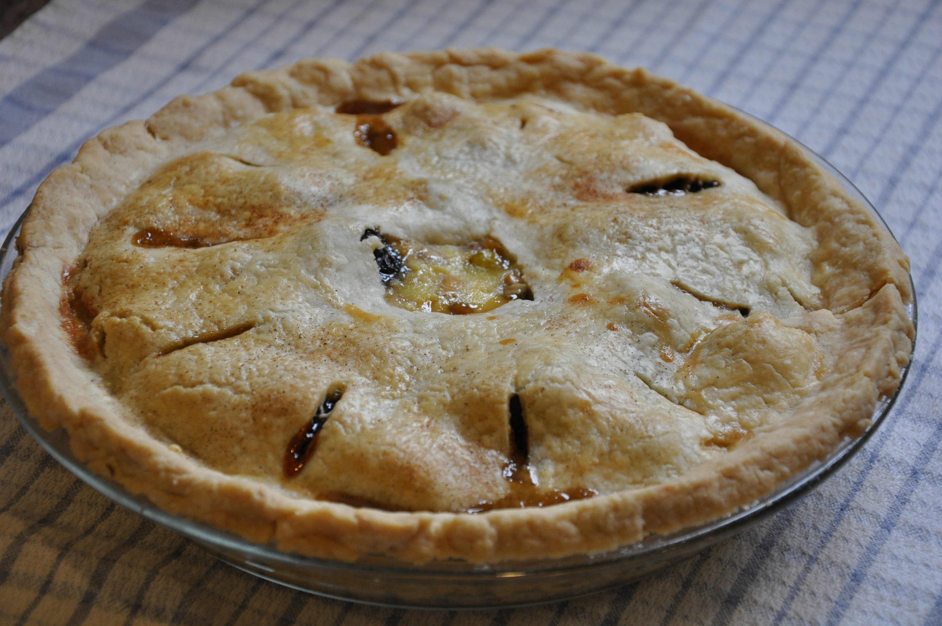 Smoky Tea Prune and Grappa Custard Pie