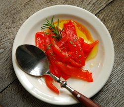 Trattoria Style Sauteed Red Peppers