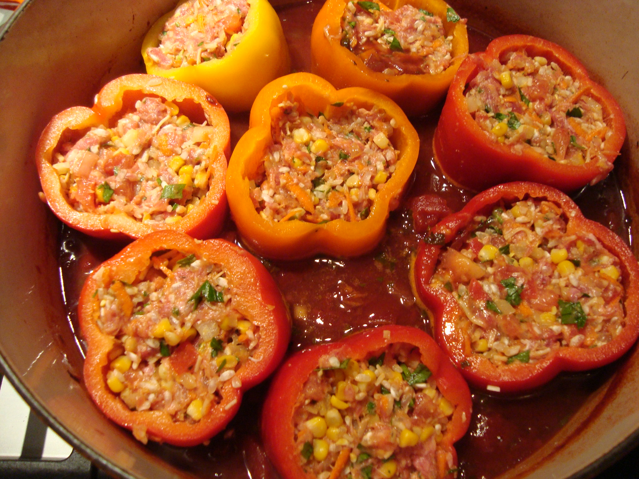 Stuffed Red Peppers a la Haya