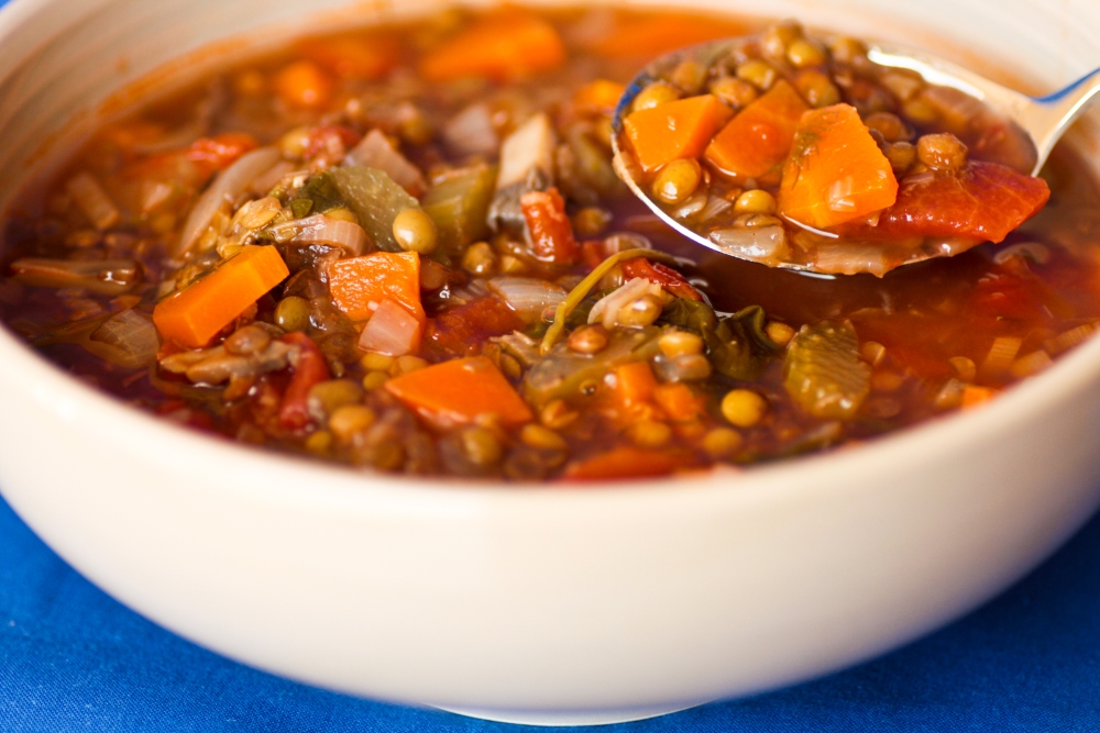 Lentil and vegetable soup