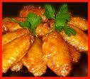 Chicken Wings and Drummettes  with Creme Fresh, Fennel, and Celery Root Dip