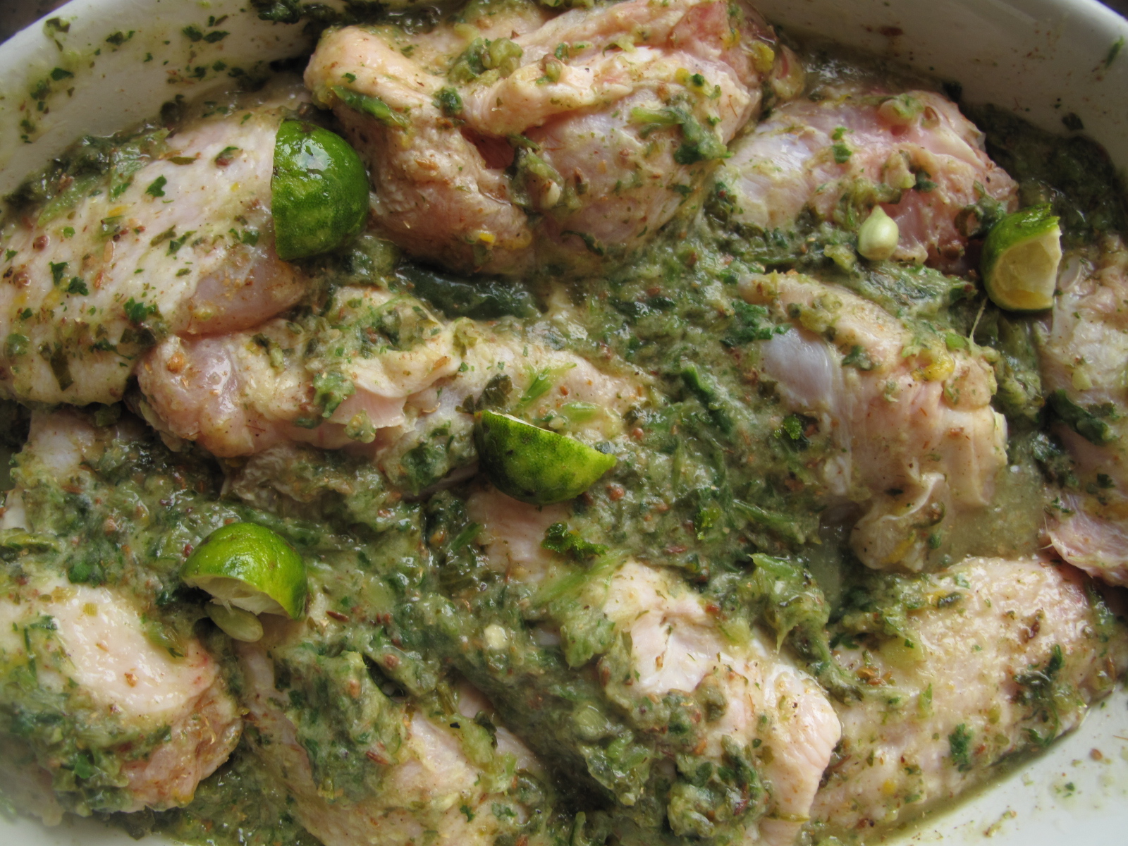 Coriander and Kaffir Lime wings