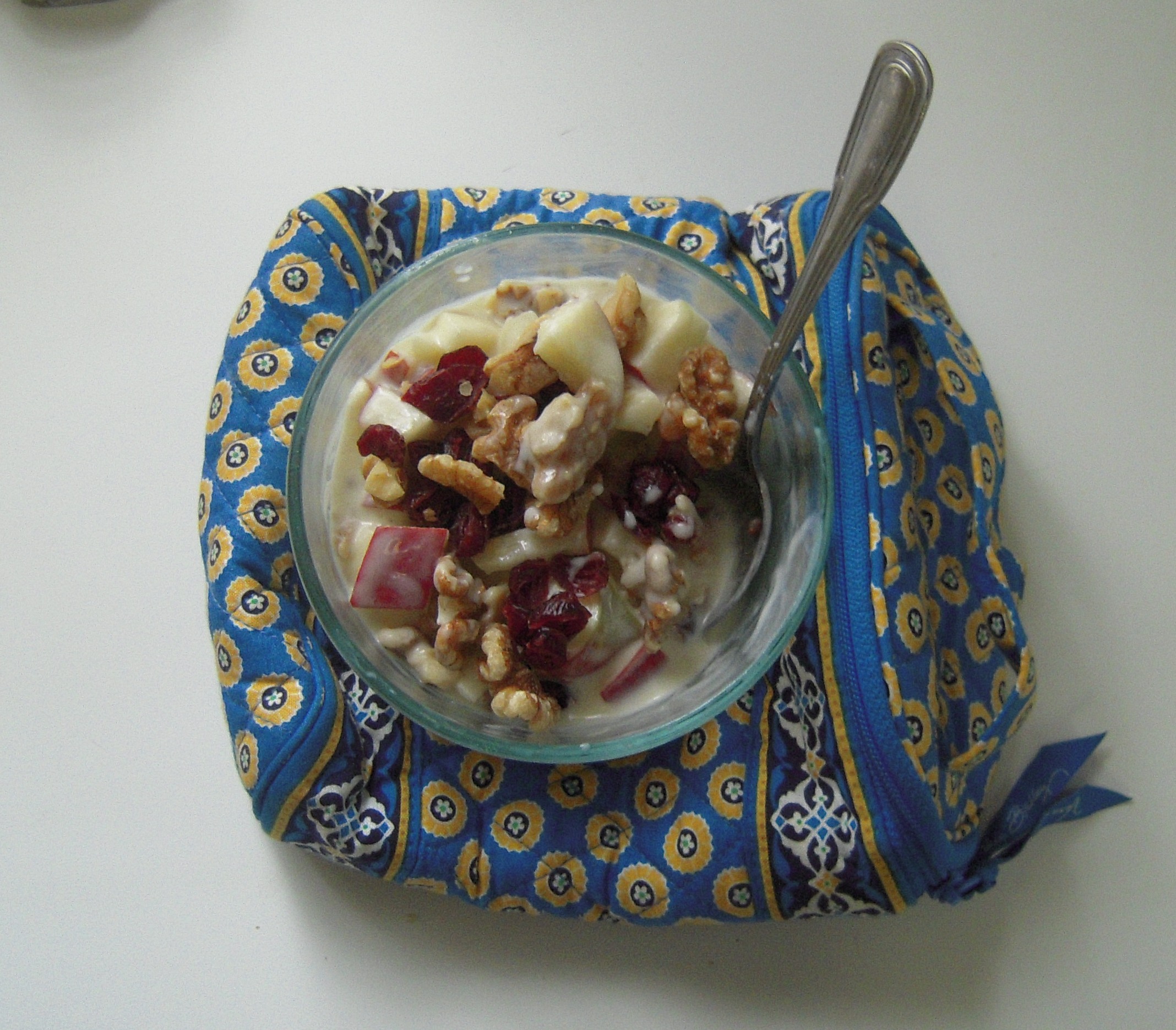 Crunchy Creamy Citrus Apple Yogurt Salad
