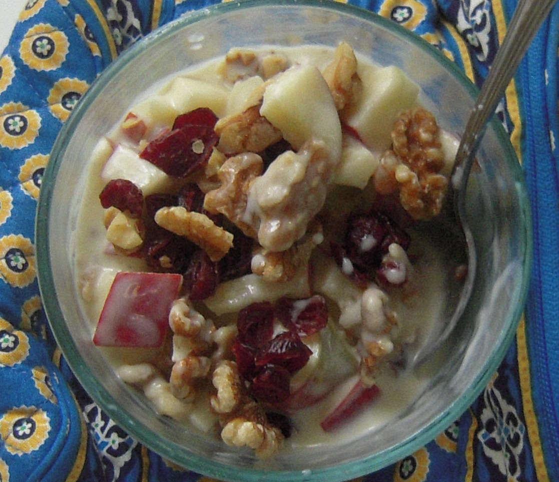 Crunchy Creamy Citrus Apple Yogurt Salad