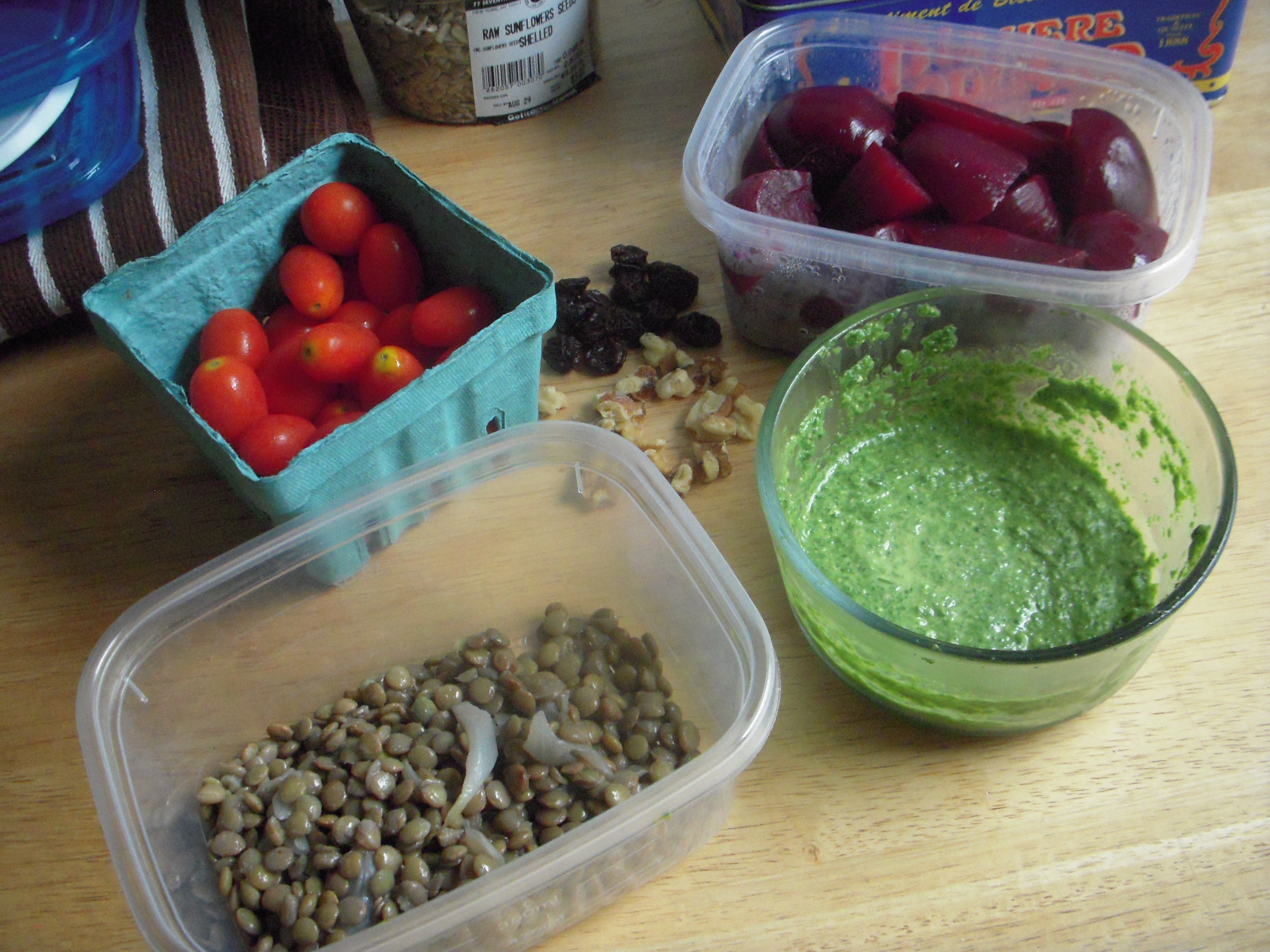 lentils, onions, and the kitchen sink