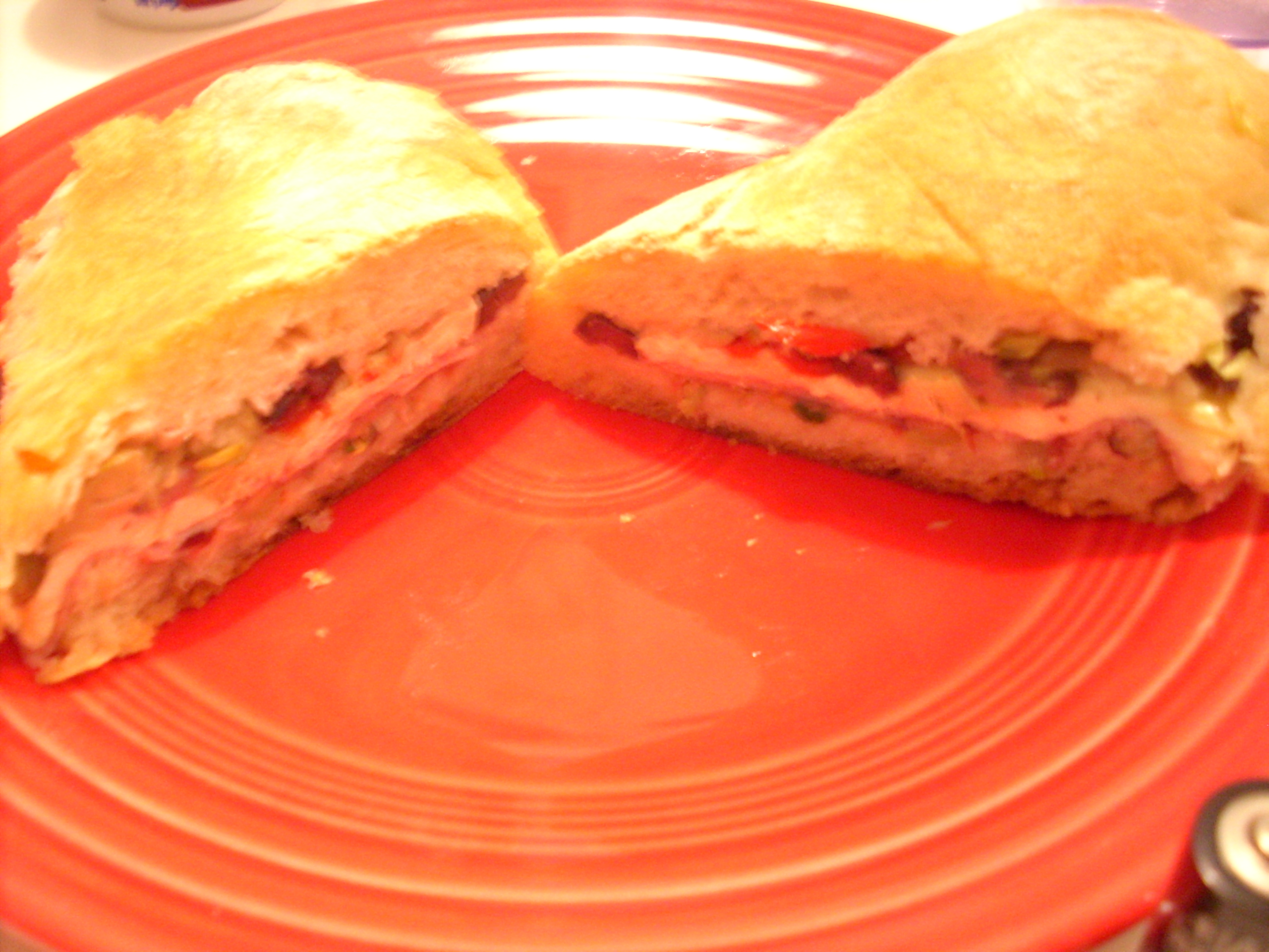 Pressed Muffuletta Sandwich