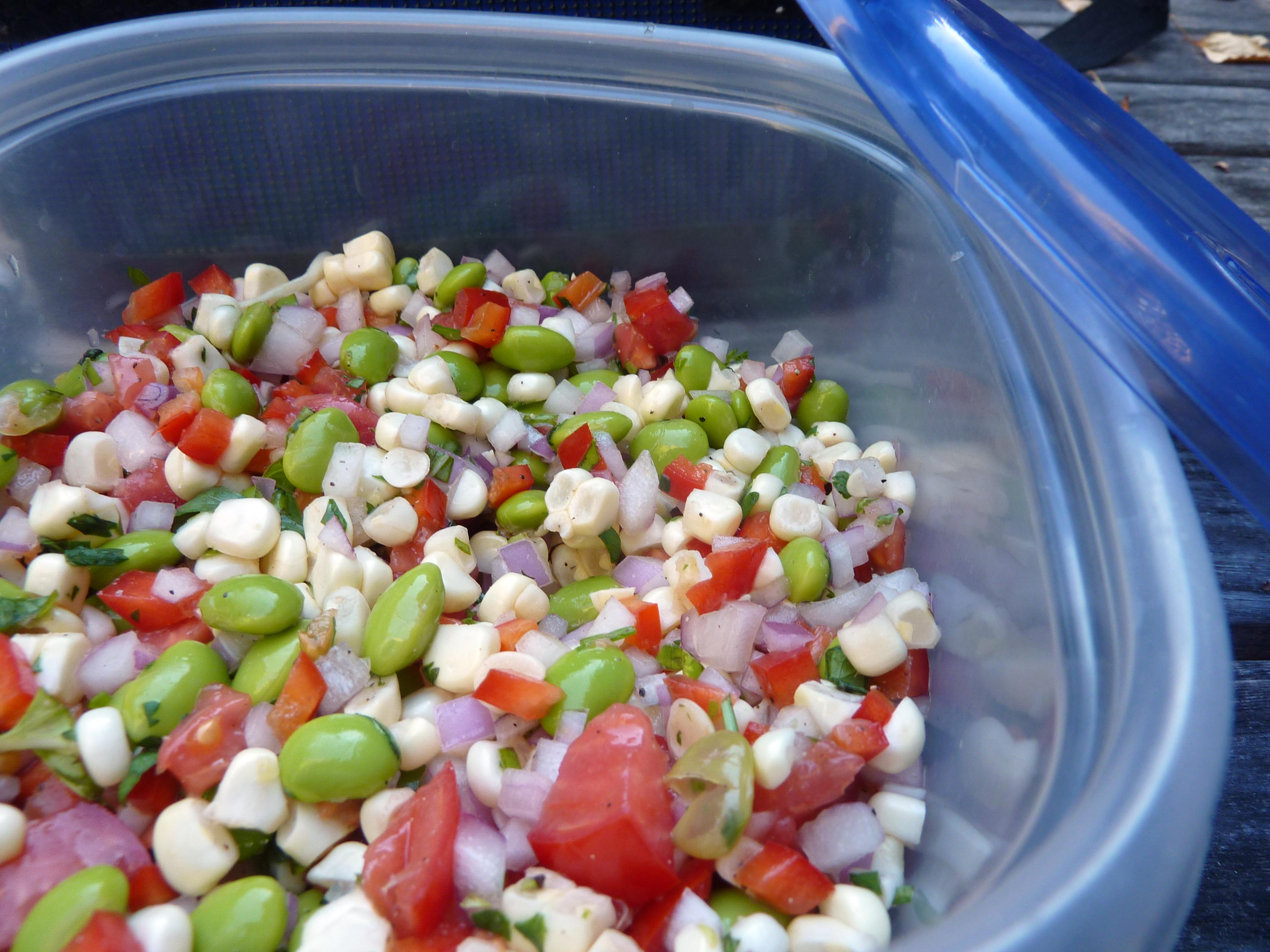 Refreshing Edamame and Corn Salad with Lime