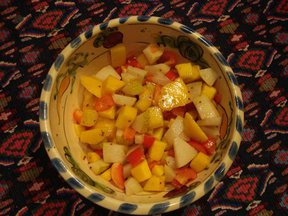 Asian Pear, Mango and Red Pepper Salad