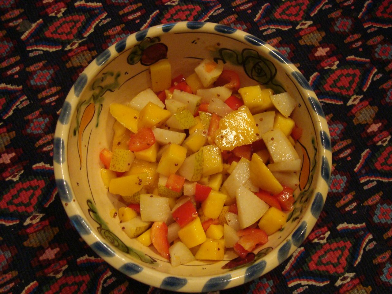 Asian Pear, Mango and Red Pepper Salad