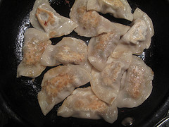 Pork and cilantro dumplings