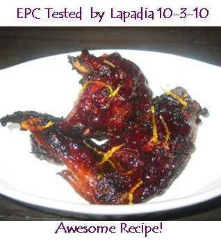 Sticky Blackberry Honey Hot Wings