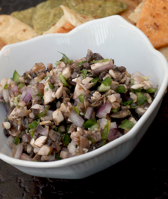 Mushroom, Jalapeño, and Cilantro Salsa
