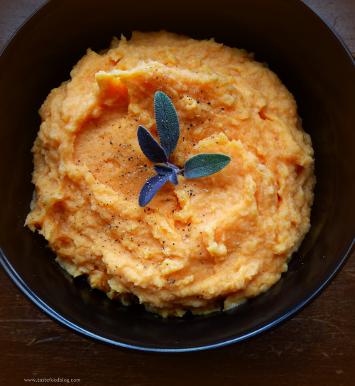 Baked Root Vegetable Purée with Sage